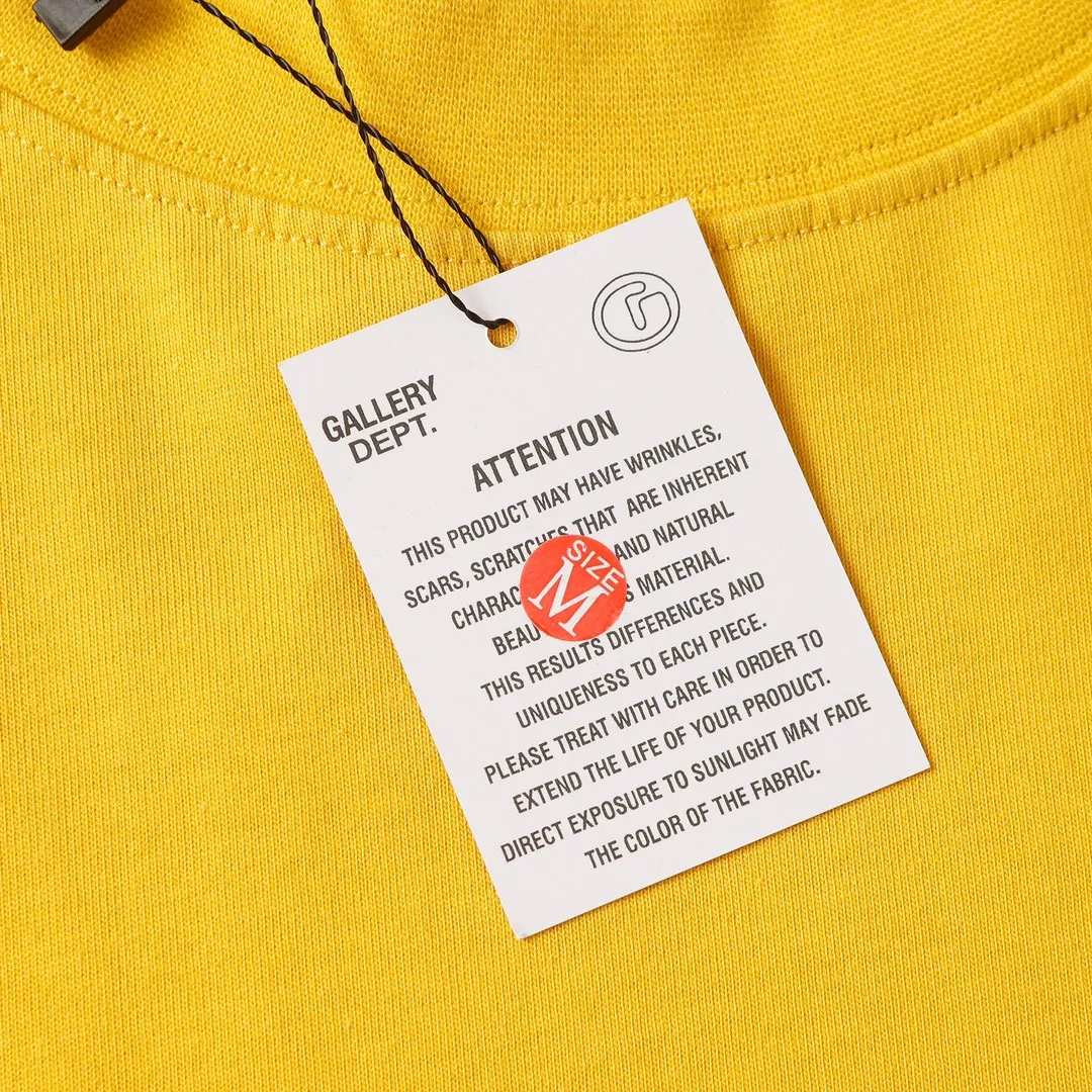 GALLERY.DEPT new summer short-sleeved model number: D3166#P106 color: black apricot yellow code number: S M L XL